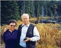  ??  ?? Helen and Jozef in Algonquin Park.