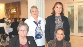  ??  ?? Eva de Guevara, Amalia de Soto, Ana Laura Soto y Carmen Aguirre.