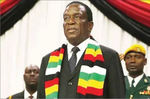  ??  ?? Emmerson Mnangagwa