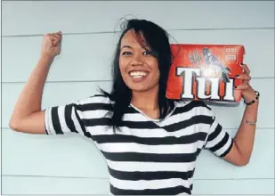  ??  ?? Miss Popularity: Miss Tui contestant Rosemary Brunt needs her fans more than ever, as finalists battle to gain votes in the last fortnight of the competitio­n.