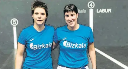  ?? FOTO: INNPALA ?? Pelea por la txapela Arrieta y Etxaniz buscarán el triunfo en la final del Torneo Bizkaia contra Araiztegi y Ruiz de Larramendi