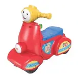  ??  ?? Mientras corre con su moto, recibe premios en forma de frases y sonidos. Incluye llave de arranque y 3 botones para aprender los números, las formas, los contrarios... Mi primera moto, de Fisher Price, en Toys ‘R’ Us (49,99 €).