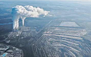  ?? ?? Belchatow, the world’s largest lignite coal-fired power station. Poland is Europe’s most coal-dependent country