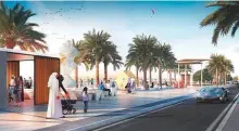  ?? Courtesy: Sharjah Urban Planning Council ?? The new Sharjah Beach developmen­t project will create bike lanes, picnic places and seating areas.