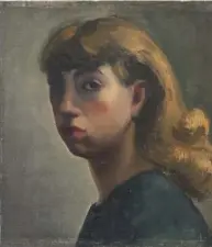  ??  ?? Left: Krasner’s ‘Palingenes­is’ (1971). Below: ‘Self-portrait’ (about 1932)