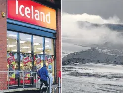  ?? Picture: PA. ?? Iceland the shop and Iceland the country. Can you tell which is which?