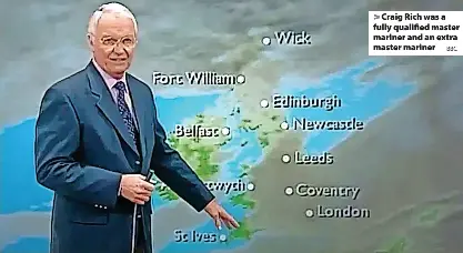 Veteran regional BBC weatherman Craig Rich dies at 86 - PressReader