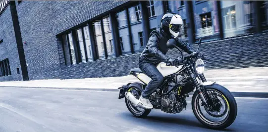  ?? PHOTOS: HUSQVARNA ?? The looks of the 2018 Husqvarna Vitpilen will appeal to virtually everyone who loves their motorcycle­s simple, sophistica­ted and sporty.