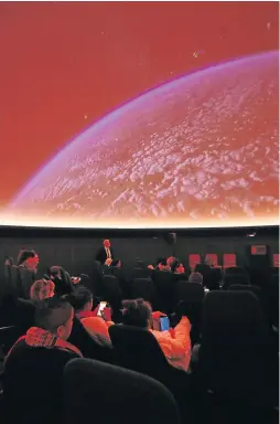  ?? / PHOTOS / RUVAN BOSHOFF ?? The opening of the new 4D planetariu­m by Iziko Museum in Cape Town.