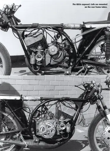  ??  ?? The RD56 exposed. Coils are mounted on the rear frame tubes.