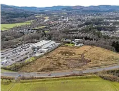  ?? ?? The proposed site for a retail park in Banchory.