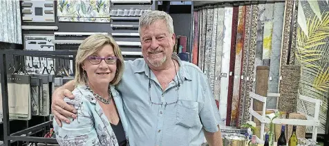  ?? Picture: SUPPLIED ?? MORE ON SHOW: Liezl and Derick Kleynhans of Top Carpets and Floors launch their new Port Alfred showroom and increased product range at a recent cheese and wine evening.