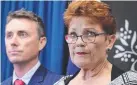  ??  ?? IDEOLOGY: One Nation leader Pauline Hanson with staffer James Ashby.