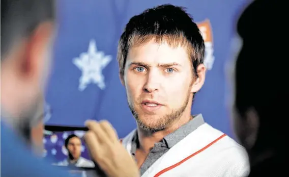  ?? Karen Warren / Staff photograph­er ?? Astros outfielder Josh Reddick said he believes Major League Basetball’s report on sign stealing will get addressed by the players “when the time is right.”