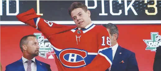  ??  ?? Le premier choix du Canadien de Montréal lors du dernier repêchage, Jesperi Kotkaniemi. - Archives