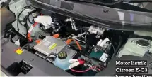  ?? ?? Motor listrik Citroen E-C3 hanya hasilkan daya 56,3 dk dan torsi 143 Nm