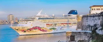  ?? NORWEGIAN CRUISE LINE ?? Norwegian Sky sails into Havana, Cuba. Next year, she’ll be joined by sister ship Norwegian Sun, which will sail to Cuba and the Bahamas from Port Canaveral.