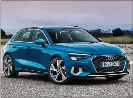  ??  ?? Looking sharp ... the new Audi A3 has been given a more aggressive appearance