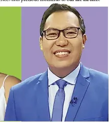  ?? —Photos from hosts’ social media accounts ?? Wej Cudiamat says that he misses his province of Oriental Mindoro, which he has been away from for two years. If given a chance to take a break, he wants to visit his hometown again.