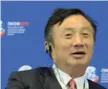  ??  ?? Ren Zhengfei, guida il gruppo Huawei