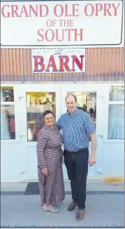  ?? ?? Joan Loughman and Declan Crowley, who officially opened the Barn on Friday night.