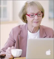  ?? COURTESY OF ANNA SHVET ?? Social media provides seniors with a way to feel a sense of connectedn­ess, such as through a group they can follow that centers on a particular hobby or as a way to keep up with relatives who live out of state.