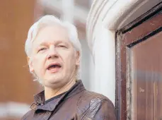  ?? DOMINIC LIPINSKI/PA WIRE ?? Julian Assange’s partner has asked President Trump to grant Assange a pardon.