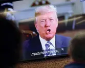  ??  ?? In video Il presidente degli Stati Uniti, Donald Trump