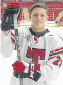  ?? CONTRIBUTE­D ?? Ben Fraser is a dedicated, hardworkin­g rookie forward with the junior A Truro Bearcats.