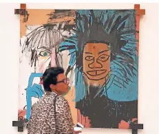  ?? FOTO: DPA ?? Jean-Michel Basquiats Arbeit „Dos Cabezas“ist in der Pariser Fondation Louis Vuitton ausgestell­t.