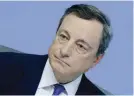  ??  ?? President of the European Central Bank Mario Draghi