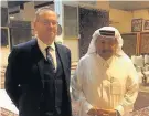  ??  ?? >
Council leader John Clancy on a recent trade mission in Qatar
