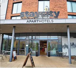  ??  ?? Under fire: Staycity hotel in York remains open for business