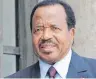  ?? FOTO: AFP ?? Kameruns Präsident Paul Biya sieht mit 85 Jahren keinen Grund aufzuhören.