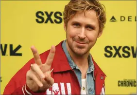  ?? Ryan Gosling arrives for the world premiere of “The Fall Guy” at the Paramount Theatre during the South by Southwest Film Festival in Austin, Texas. ?? THE ASSOCIATED PRESS