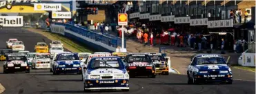 ?? Photo: Motorsport Images, Hyundai, Paul Lawrence, Jakob Ebrey ?? Fords to the fore in a halcyon period for the British Touring Car Championsh­ip in 1990