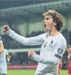  ?? FOTO: EFE ?? Antoine Griezmann abrió la lata para Francia en el triunfo cosechado en Moldavia