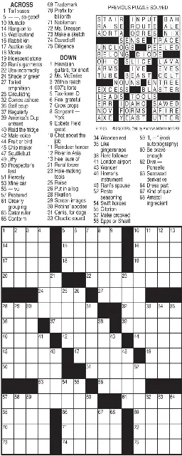 Today S Crossword Pressreader