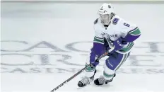  ?? MARCIO JOSE SANCHEZ/AP ?? Vancouver’s Brock Boeser opened some eyes last season, notching four goals and an assist in nine games. He’s kept that pace going this season, leading all rookies with 20 goals.