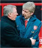  ?? ANDY HOOPER ?? Old foes: Ferguson and Wenger’s rivalry was intense