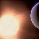  ?? REUTERS ?? An artist’s concept shows the exoplanet 55 Cancri e, a rocky planet, along with the star it orbits in this undated illustrati­on released by NASA.