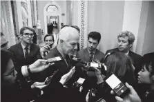  ?? Jahi Chikwendiu / Washington Post file photo ?? Sen. John Cornyn, R-Texas, said Thursday that he “wasn’t very clear” in his initial comments on President Donald Trump’s removal of troops from northern Syria this month.