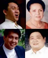  ??  ?? CLOCKWISE from top left: Ronan Ferrer, Irma Potenciano, Eugene de los Santos, Najib Ismail