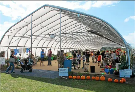  ?? SARATOGIAN FILE PHOTO ?? CMS at the Meadows concerts will be held in the open-air High Tunnel greenhouse at Pitney Meadows Community Farm.