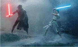  ??  ?? Sexual tension … Adam Driver as Kylo Ren and Daisy Ridley as Rey in Star Wars: The Rise of Skywalker. Photograph: Allstar/Lucasfilm/Walt Disney Pictures