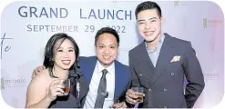  ?? ?? MRDC co-founders Jillian Sze, Jardin Wong, and Miguel Tan