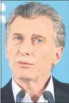  ??  ?? Mauricio Macri, presidente de Argentina. (Archivo)