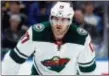  ?? JEFF ROBERSON — THE ASSOCIATED PRESS FILE ?? Minnesota Wild’s Marcus Foligno waits for a face-off during a regular-season game in St. Louis.