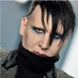  ??  ?? Marilyn Manson, who has denied the claims made against him