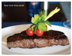  ??  ?? New York strip steak